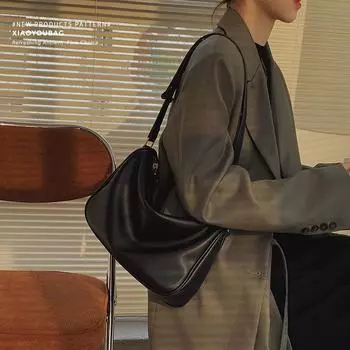 Женская сумка из мягкого ПУ-ведра, винтажная однотонная молния, модные сумки через плечо, сумка для девочек, роскошные дизайнерские сумки