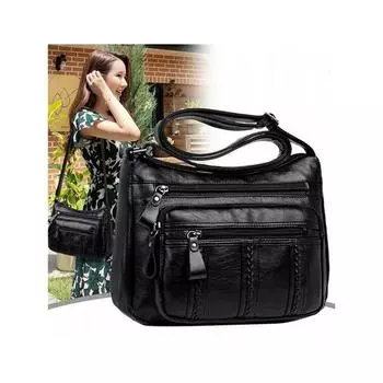 Женская сумка из мягкой искусственной кожи, женская мода, простые сумки на плечо, сумки для мам, сумка через плечо, кошелек с регулируемым ремешком, сумка-портфель