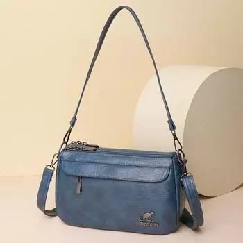 Женская сумка из мягкой кожи, сумка для мобильного телефона в стиле ретро, женская сумка через плечо, маленькая квадратная сумка