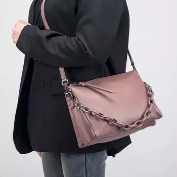 Женская сумка из натуральной кожи, большая вместимость, сумка через плечо на одно плечо, верхний слой из коровьей кожи, женская сумка премиум-класса, изысканная чёрный