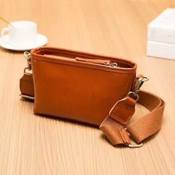 Женская сумка из натуральной кожи через границу, оптовая продажа, новая модная и модная сумка через плечо из масляной и восковой кожи, маленькая сумка через плечо, ведро для воды