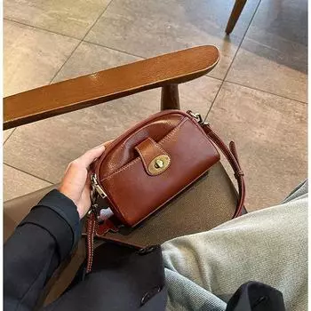 Женская сумка из натуральной кожи, мини-сумка, новая модная универсальная сумка для мобильного телефона, женская сумка через плечо, сумка с диагональным ремешком в стиле ретро зелёный