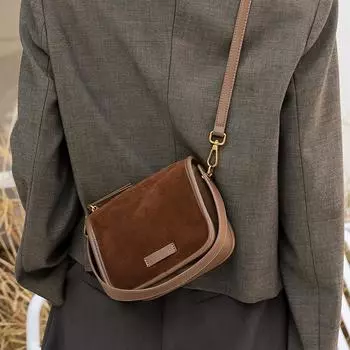 Женская сумка из натуральной кожи, модная трендовая сумка через плечо с леопардовым принтом, женская сумка через плечо Niche Premium Sense цветной печати леопарда