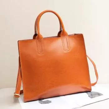Женская сумка из натуральной кожи, новая модная сумка, большая вместительная сумка, простая и универсальная сумка из коровьей кожи 32*28*14