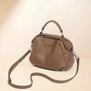 Женская сумка из натуральной кожи, осень-зима, новый стиль, универсальная сумка-хобо через плечо, большая вместимость, сумка в стиле ретро