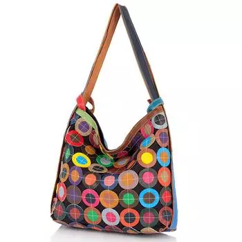 Женская сумка из натуральной кожи, повседневная сумка на плечо, цветное кольцо через плечо, контрастная сумка на плечо разноцветный