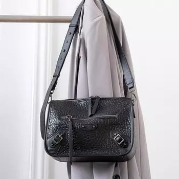 Женская сумка из натуральной кожи с осенним принтом под крокодила, сумка со смайликом, женская легкая роскошная сумка через плечо высокого качества серый