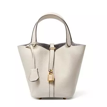 Женская сумка из натуральной кожи, сумка-мешок, универсальная классическая корзина для овощей, женская сумка из коровьей кожи с верхним слоем, новая портативная сумка