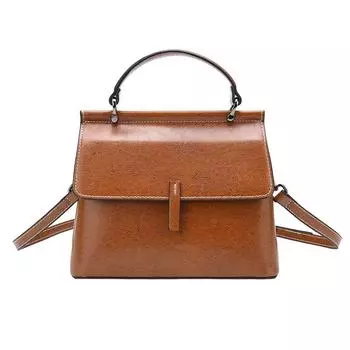 Женская сумка из натуральной кожи, сумка через плечо на одно плечо, женская портативная сумка на одно плечо, женская кожаная женская сумка, большая вместимость