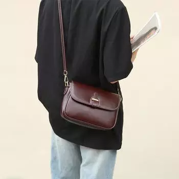 Женская сумка из натуральной кожи, сумка через плечо, женская маленькая квадратная сумка высокого класса Sense, роскошные однотонные сумки под мышками