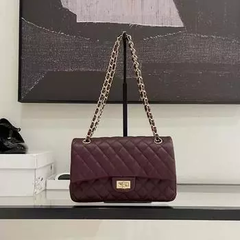 Женская сумка из натуральной кожи, сумка-цепочка из коровьей кожи с икрой, новая маленькая сумка через плечо с ароматом и текстурой, дорожная сумка через плечо 25x7x15cm чёрный