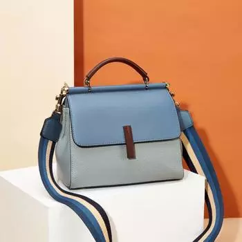Женская сумка из натуральной кожи, сумка через плечо, модная женская сумка через плечо, большая вместительная сумка с цветом