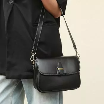 Женская сумка из натуральной кожи, сумка через плечо для женщин, новая маленькая квадратная сумка из коровьей кожи, высококачественная текстура, большая вместимость, сумка через плечо для поездок на работу