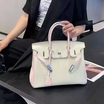 Женская сумка из натуральной кожи, сумка из натуральной воловьей кожи, подходящая по цвету, женская сумка-тоут европейского и американского производства 20x10x16cm