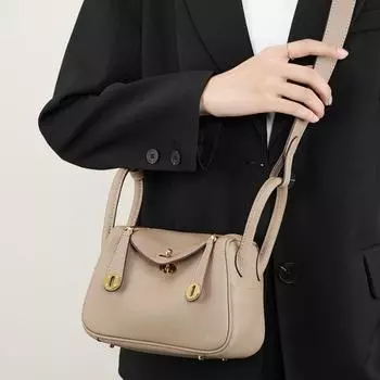 Женская сумка из натуральной кожи TOGO, сумка-подушка из коровьей кожи с верхним слоем, сумка через плечо All Premium One Size слоновая кость