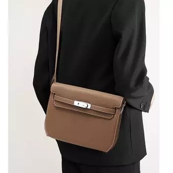 Женская сумка из натуральной кожи в винтажном стиле Premium Sense All-in-one, сумка-мессенджер для подмышек, большая вместимость, сумка через плечо чёрный