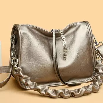 Женская сумка из натуральной кожи, винтажная сумка через плечо, женская сумка через плечо