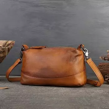 Женская сумка из натуральной кожи, винтажная мягкая кожаная сумка-подушка, большая вместительная ручная сумка, верхний слой из коровьей кожи, сумка через плечо чёрный