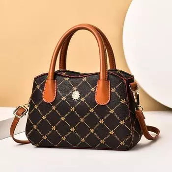 Женская сумка из натуральной кожи высокого качества, кошелек, женская сумка, модная роскошная женская сумка, повседневная мода 23*15*9cm чёрный