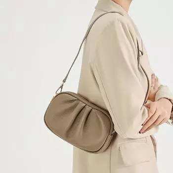 Женская сумка из натуральной кожи, высококачественная сумка для мобильного телефона, кошелек для монет из коровьей кожи с верхним слоем, сумка на одно плечо хаки