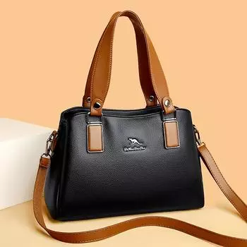 Женская сумка из натуральной кожи, высококачественные роскошные сумки через плечо из мягкой кожи для женщин, женская сумка-мессенджер, модная
