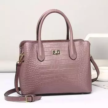 Женская сумка из натуральной кожи Женская сумка-тоут премиум-класса из натуральной кожи в стиле ретро «все в одном» через плечо One Size бордовый