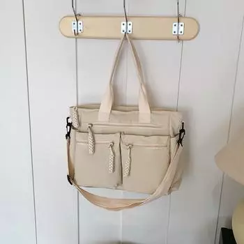 Женская сумка из нейлона большой вместимости, корейская версия, простая женская сумка через плечо на одно плечо