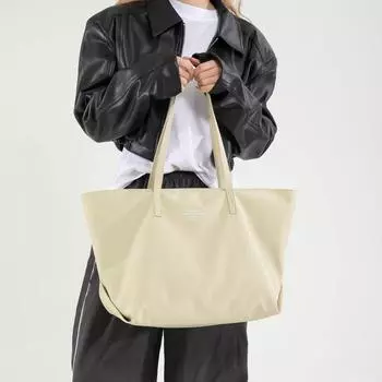 Женская сумка из нейлоновой ткани, повседневная сумка через плечо большой вместимости, дамская сумочка чёрный