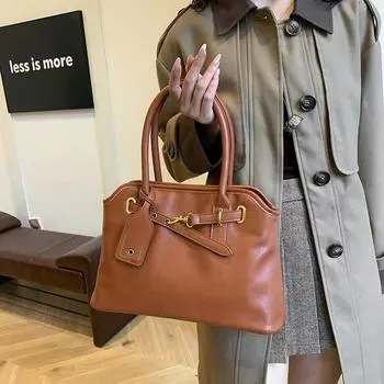 Женская сумка из полиуретана большой вместимости, универсальная сумка через плечо, дорожная сумка в стиле ретро, новый узор