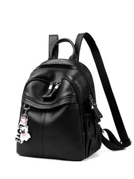 Женская сумка из влагостойкой кожи с защитой от кражи, женский рюкзак, дорожный рюкзак, первый слой из коровьей кожи