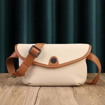 Женская сумка Johnature из натуральной кожи, седло в стиле ретро, однотонные универсальные сумки на плечо и через плечо из натуральной яловой кожи коричневый