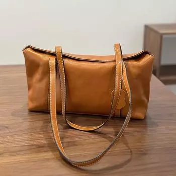 Женская сумка Johnature из натуральной кожи, большая вместимость, сумки через плечо, универсальная сумка-тоут из мягкой коровьей кожи для поездок на работу