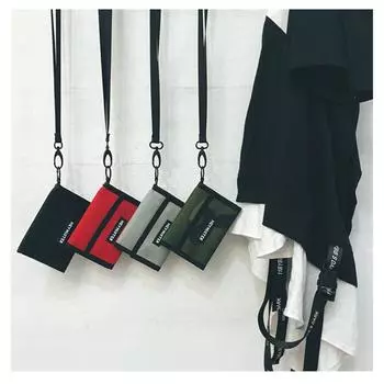 Женская сумка Камуфляжная сумка Повседневная сумка Держатель для карт Кошелек для монет Индивидуальный кошелек Спортивная сумка Кошелек Студенческая сумка Короткий кошелек Ювелирный аксессуар чёрный