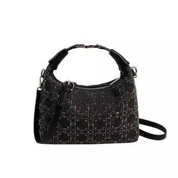 Женская сумка-кимоно, инкрустированная искусственными бриллиантами, высококачественный нишевый дизайн, новый модный темперамент