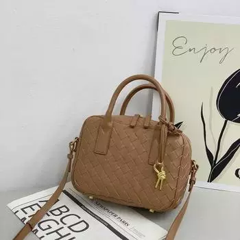 Женская сумка-коробка квадратной формы из натуральной кожи ручной работы 2024 года — ручная сумка, сумка через плечо, сумка-мессенджер, сумка для поездок на работу и сумка-бостон 23.5*17.5*10 cm