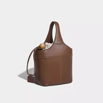 Женская сумка-корзина для овощей, большая вместительная сумка-ведро, сумка через плечо, модная