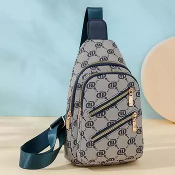 Женская сумка-кошелек с принтом через плечо хаки