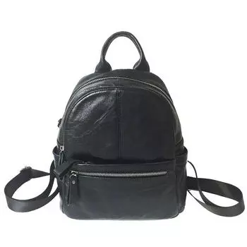 Женская сумка Кожаная женская сумка Модный рюкзак из коровьей кожи Женская сумка чёрный