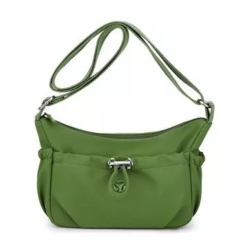 Женская сумка Легкая наплечная сумка Нейлоновая сумка кроссбоди светло-зеленый