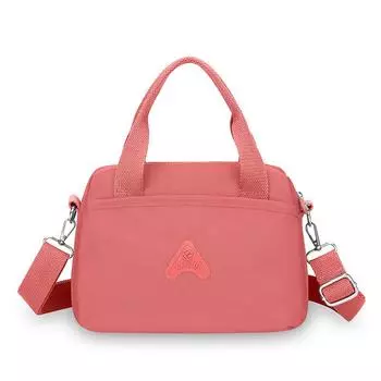 Женская сумка, легкая нейлоновая сумка, большая вместимость, сумка через плечо светло-розовый