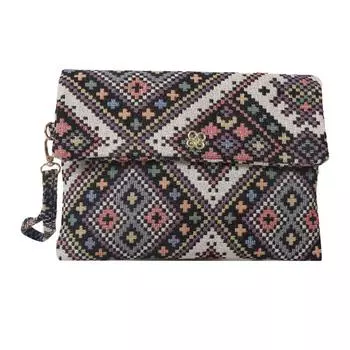 Женская сумка, летняя модная сумка для подмышек, сумка через плечо, винтажная сумка-конверт -G чёрный