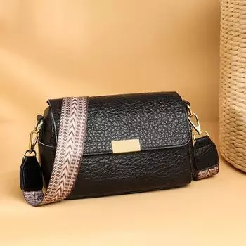 Женская сумка Маленькая квадратная сумка Модная маленькая сумка через плечо из коровьей кожи первого слоя Повседневная сумка через плечо Tide хаки