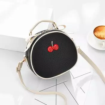 Женская сумка Маленькая квадратная сумка Однотонная повседневная универсальная деловая женская сумка Сумка через подмышку One Size чёрный