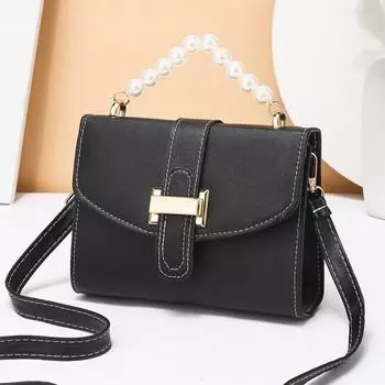 Женская сумка Маленькие квадратные сумки Универсальные сумки через плечо Сумки через плечо чёрный