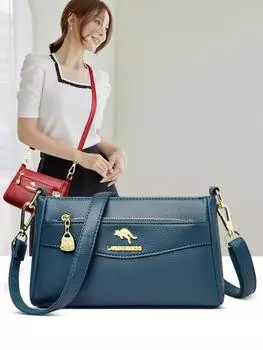 Женская сумка-мессенджер большой вместимости, повседневная сумка для мамы, сумка через плечо серый