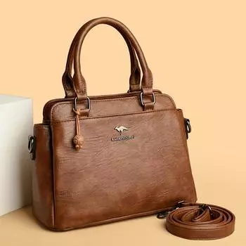 Женская сумка-мессенджер большой вместимости, повседневная сумка для мамы, сумка через плечо красный