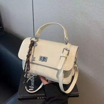 Женская сумка-мессенджер Chic Commuter 2024 года: Модная, простая и стильная корейская маленькая квадратная сумка на осень/зиму without pendant; 22*10*15