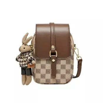 Женская сумка-мессенджер для мобильного телефона (13,5*8,5*19,5 см) 612341040 хаки