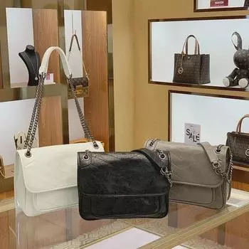 Женская сумка-мессенджер и сумка-цепочка Yangshulin из натуральной кожи большой вместимости – модная и универсальная