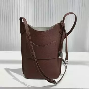 Женская сумка-мессенджер из натуральной коровьей кожи - высококачественная портативная сумка через плечо для мобильного телефона 12*19*4cm